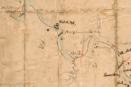 Kartenausschnitt um 1820